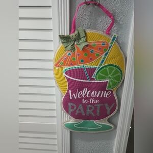 Pink and Green Tropical Party Decorations